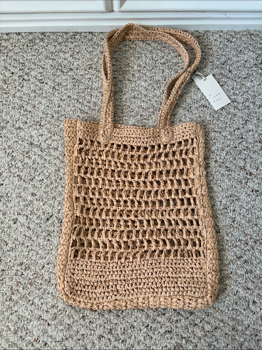 a new day Woven Straw Tote Bag - Tan